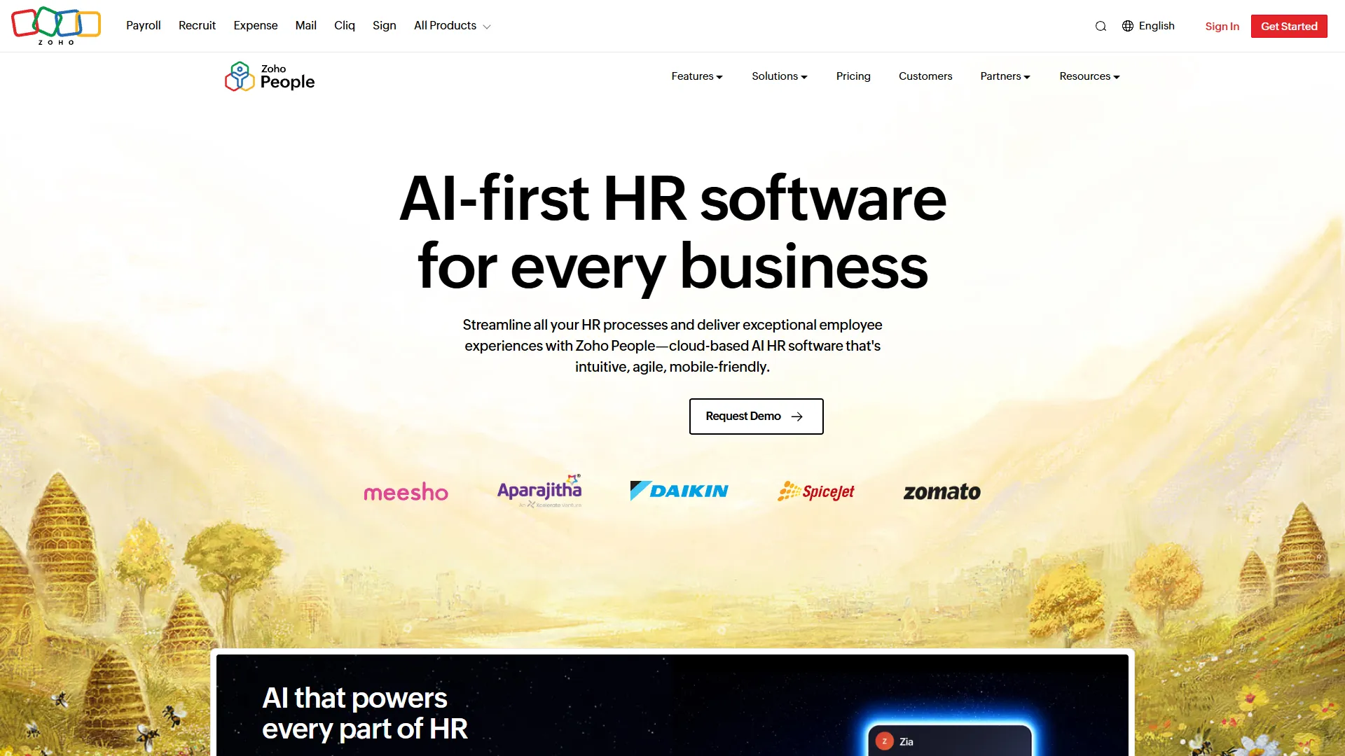 Zoho People Screenshot